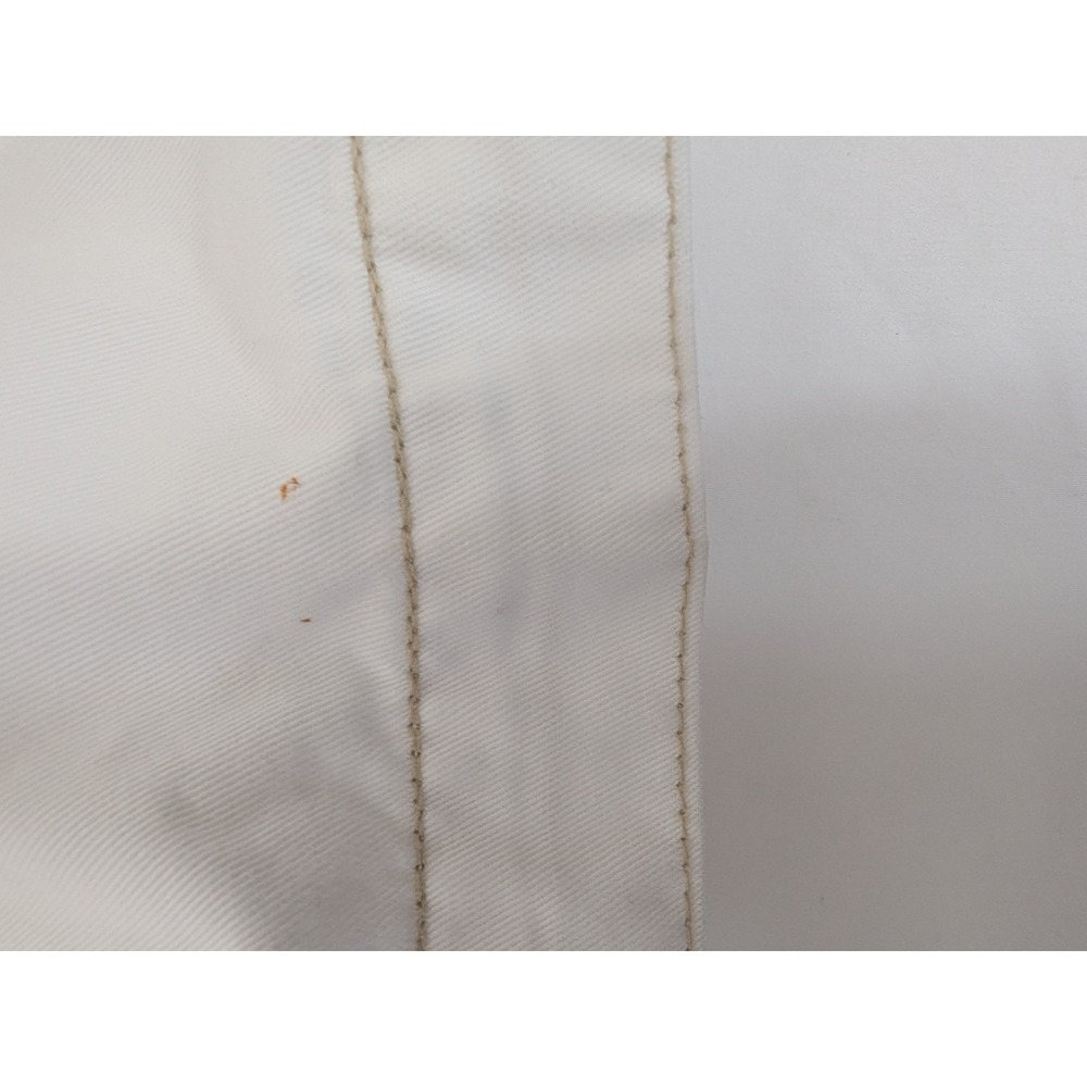 Vintage Polo Ralph Lauren Mens Cargo Shorts White Cotton Size 42 Drawstring - Picture 14 of 14